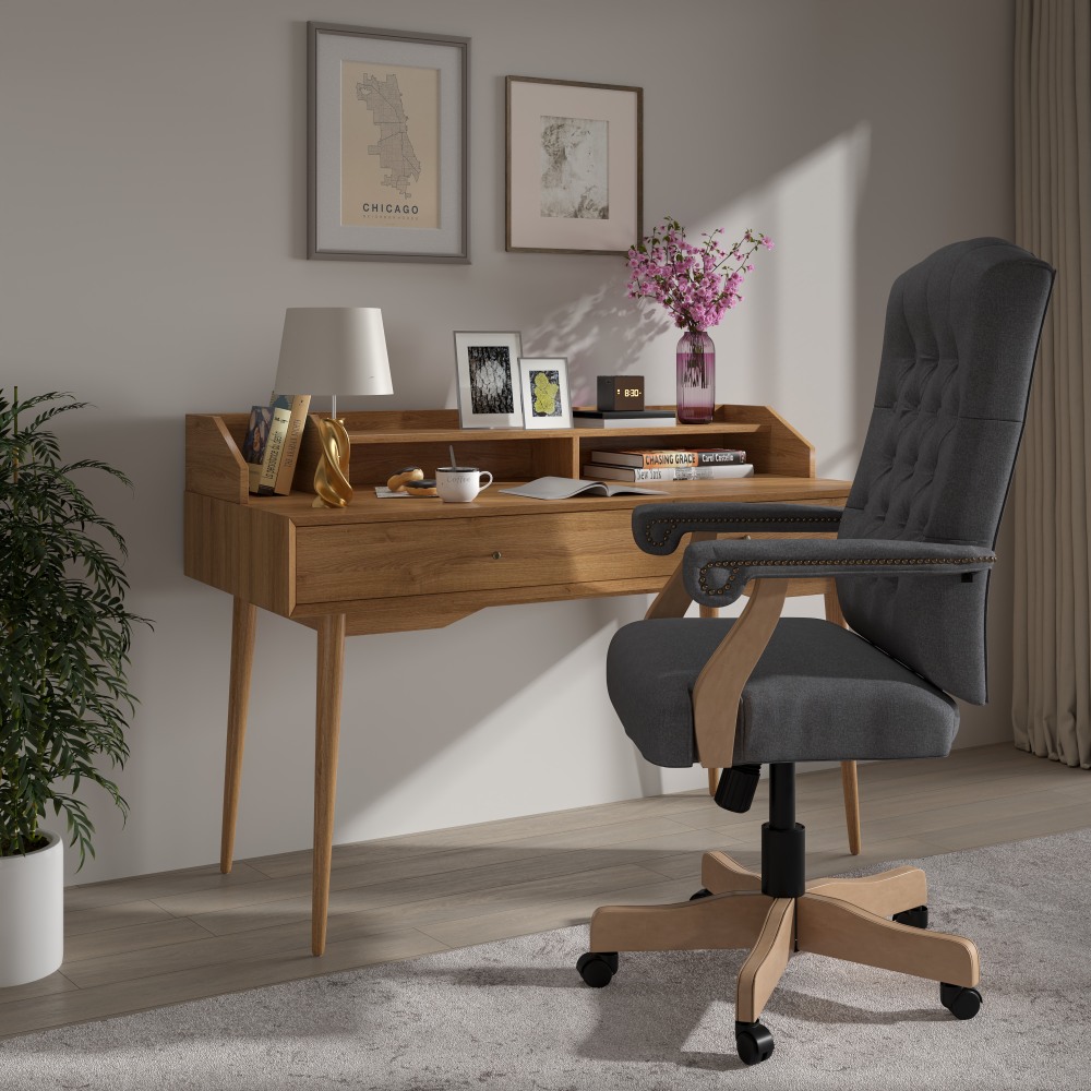 Realspace Hurston Bonded Leather High Back Executive Office
