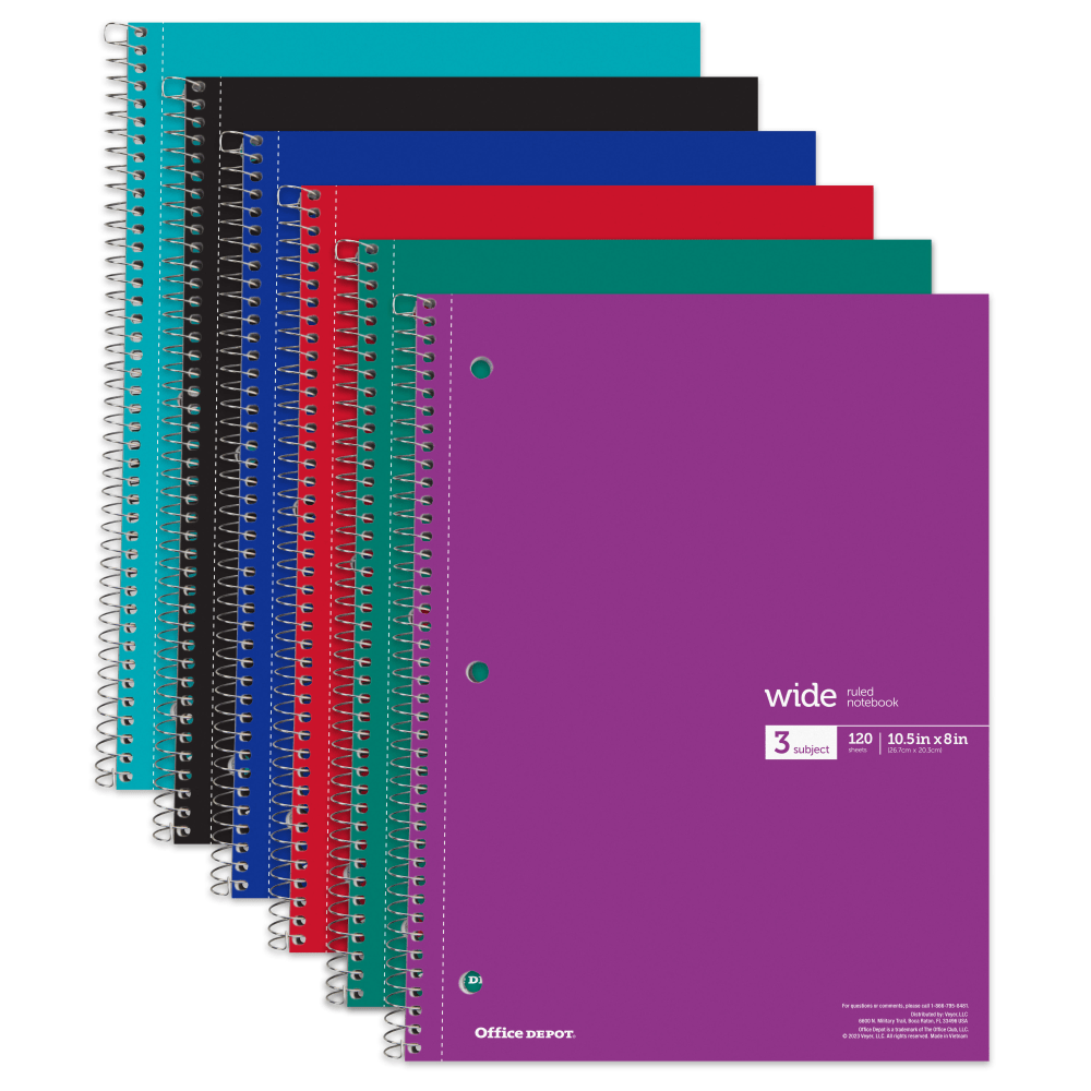 Office Depot Brand Wirebound Business Notebook 3 38 x 5