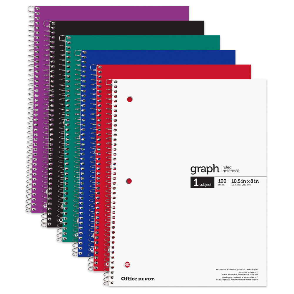 Office Depot Brand Wirebound Business Notebook 7 14 x 9 12 1