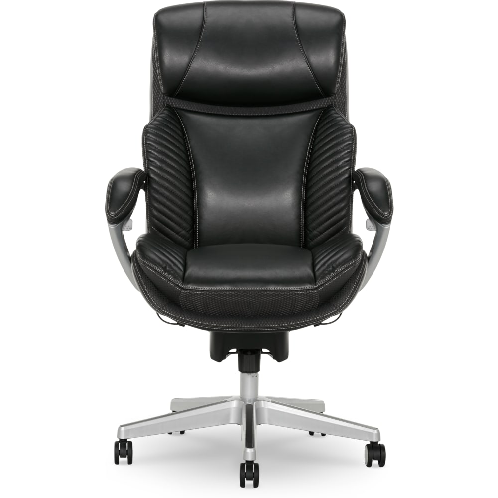 Realspace Modern Comfort Winsley Bonded Leather Mid Back Manager