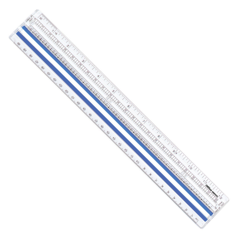 Office Depot Brand Stainless Steel Ruler 18 Silver - Office