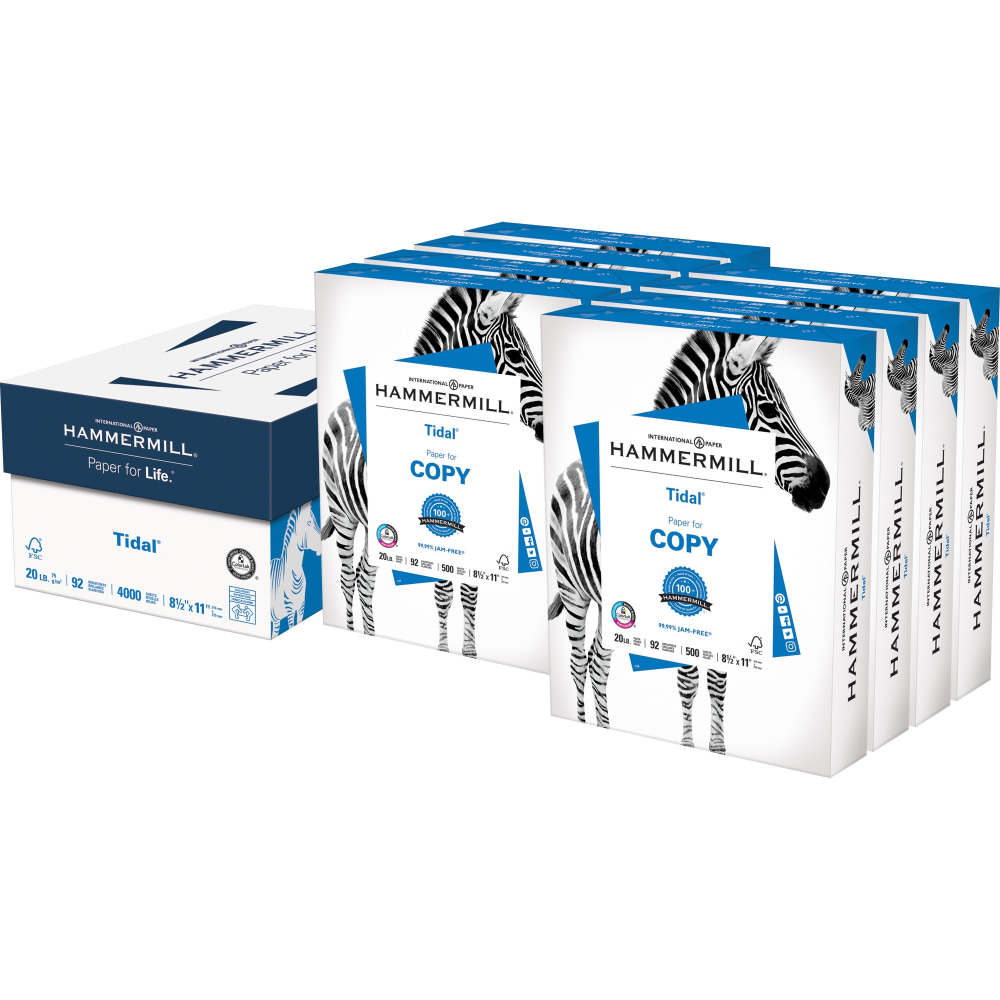 Boise X 9 Multi Use Printer Copy Paper 5 Reams White Letter