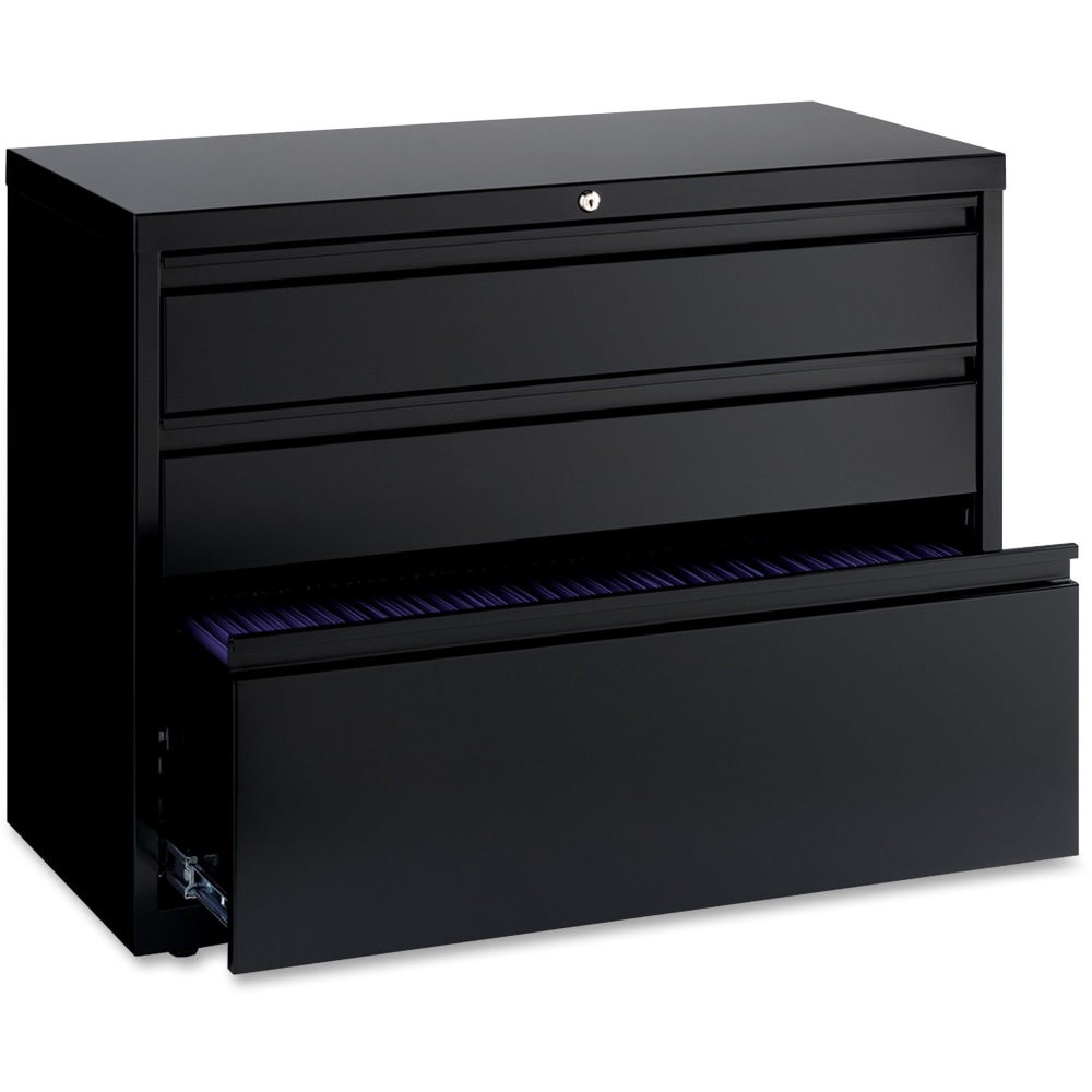 Realspace SOHO 30 W x 17 58 D Lateral 2 Drawer File Cabinet Black