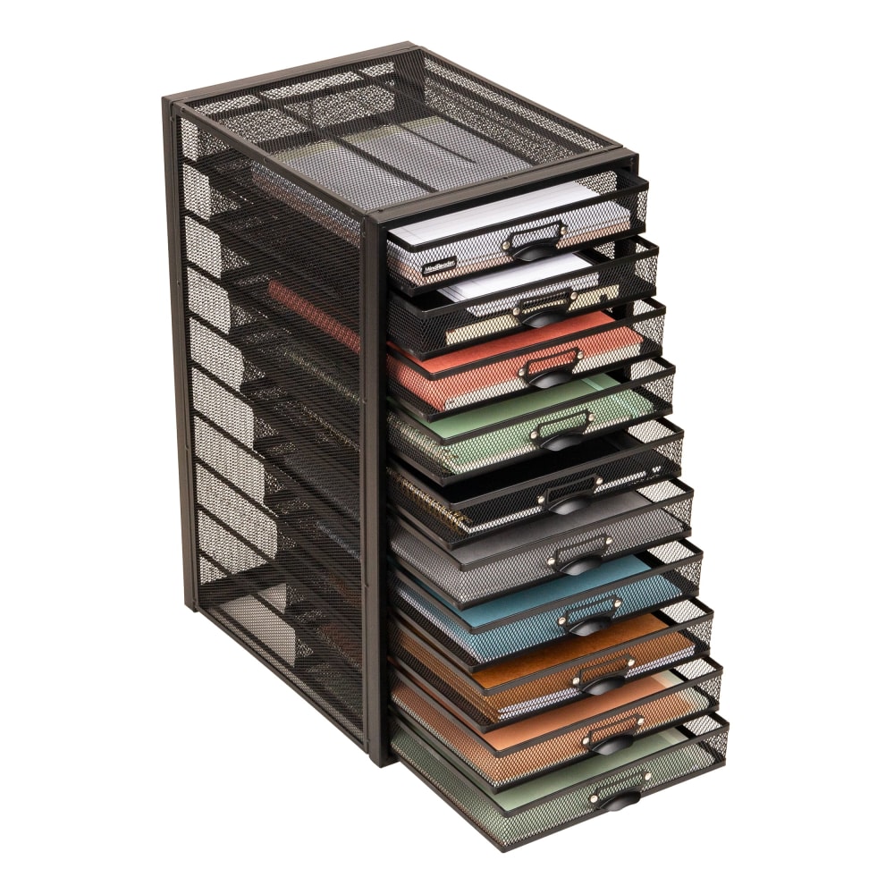 Super Stacker Large Storage Box 11 14 H x 14 W x 17 34 L Gray