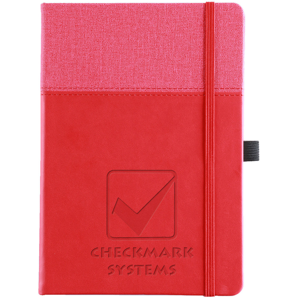 6x8 Deluxe Journal Brown PU w Snap Closure - Office Depot