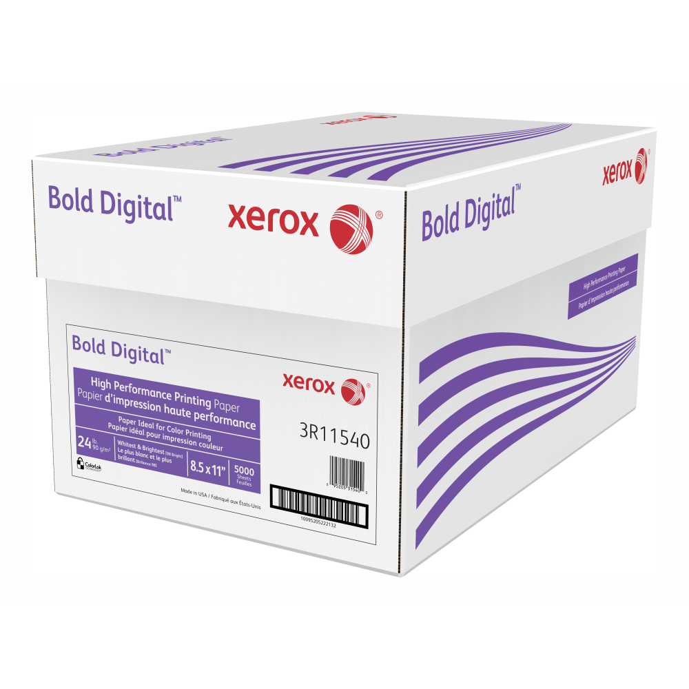 Xerox Bold Digital Printing Paper 8 Reams Letter Size 100 U.S.