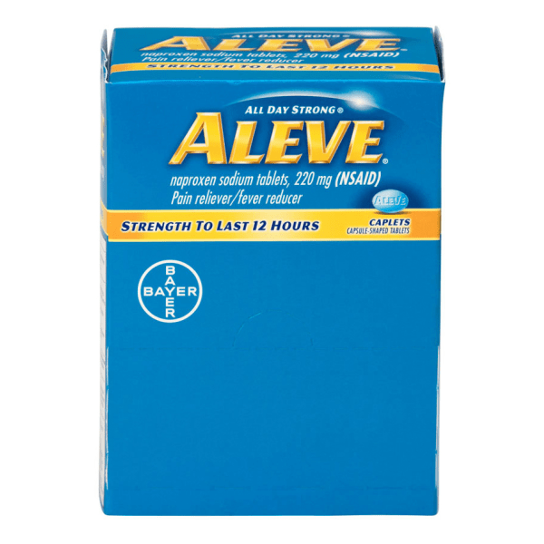 UPC 073577900103 product image for Aleve® Pain Reliever Tablets, 1 Tablet Per Packet, Box Of 50 Packets | upcitemdb.com