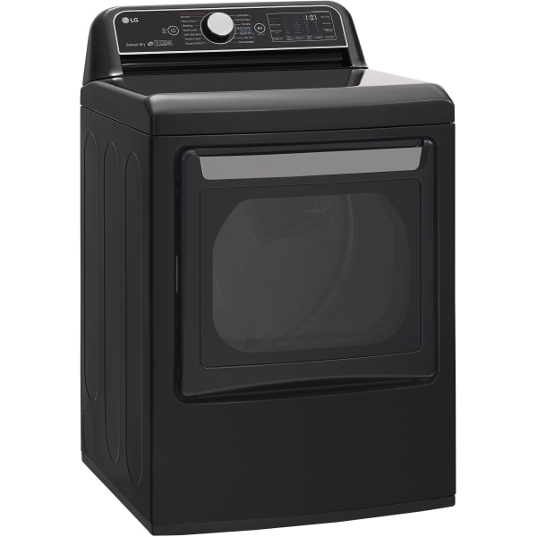 LG DLEX7900BE Electric Dryer - 7.30 ft - Front Loading - Vented - 12 Modes - Steam Function - Black Steel - Energy Star