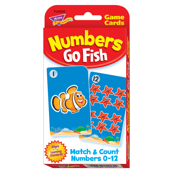 Trend Enterprise Numbers Go Fish Challenge Cards