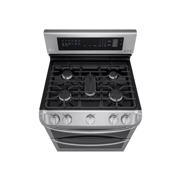 LG 6.9 cu. ft. Gas Double Oven Range with ProBake Convection - 30"" - Stainless Steel -  LDG4313ST