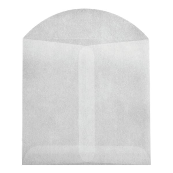 LUX Open-End Envelopes, 3 3/4" x 4 3/4", Flap Closure, Glassine, Pack Of 10