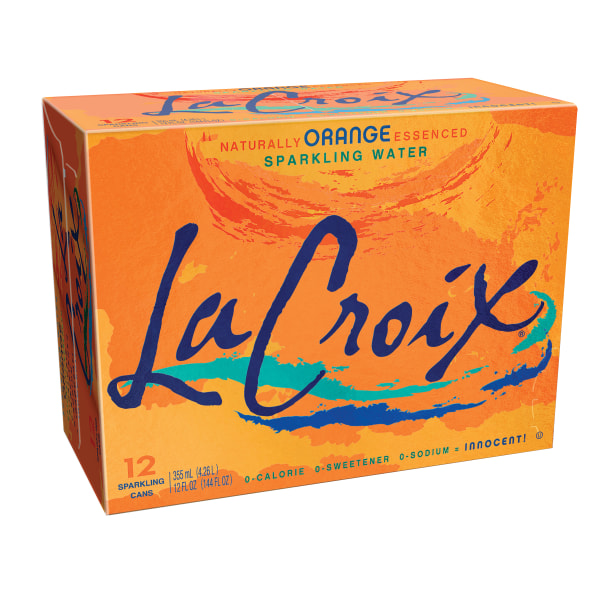 LaCroix® Core Sparkling Water with Natural Orange Flavor, 12 Oz, Case of 12 Cans -  15021241EA
