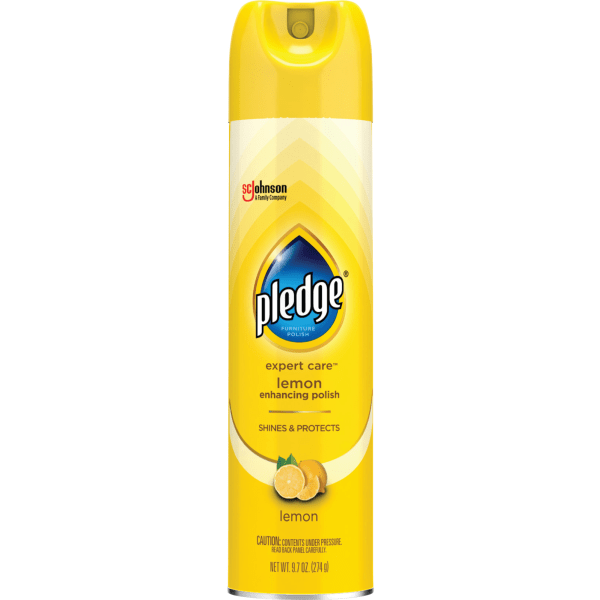 Condition photo showing Good Condition for Pledge® Expert Care™  Wood Polish Shines and Protects  Lemon Enhancing  Aerosol  9.7 oz.