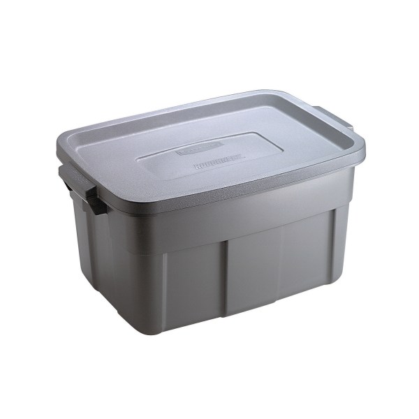 UPC 071691170556 product image for Rubbermaid® Roughneck Storage Tote, 14 Gallons, Silver | upcitemdb.com