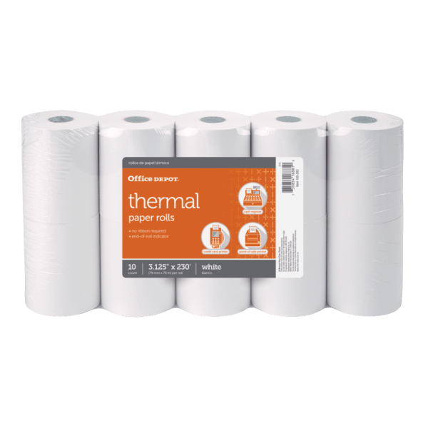 UPC 735854168810 product image for Office Depot® Brand Thermal Paper Rolls, 3-1/8