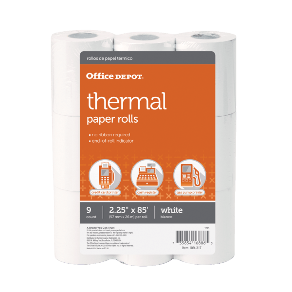 UPC 735854168865 product image for Office Depot® Brand Thermal Paper Rolls, 2-1/4