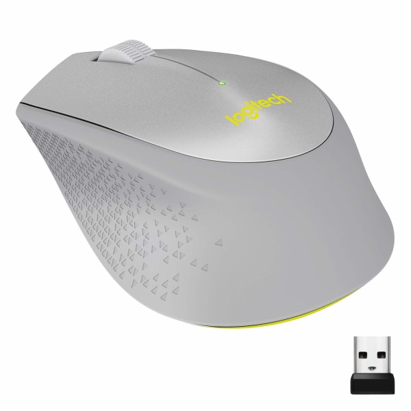 Logitech M330 Silent Plus Wireless Mouse, Silver