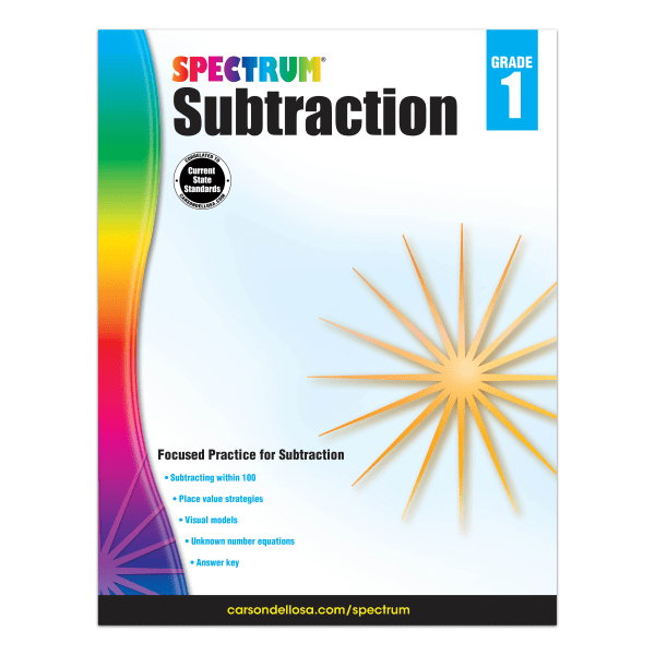 Spectrum Subtraction Workbook, Grade 1