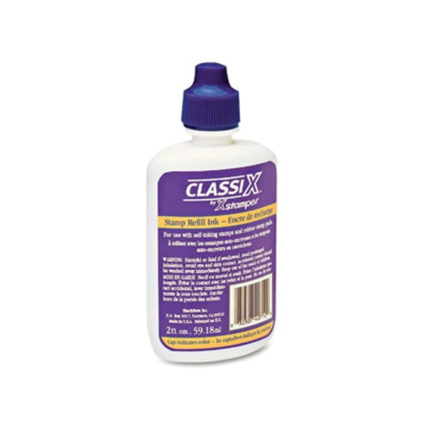Photos - Accessory Xstamper Classix Custom Self-Inking Refills - 1 Each - Blue Ink - 2 fl oz 40713