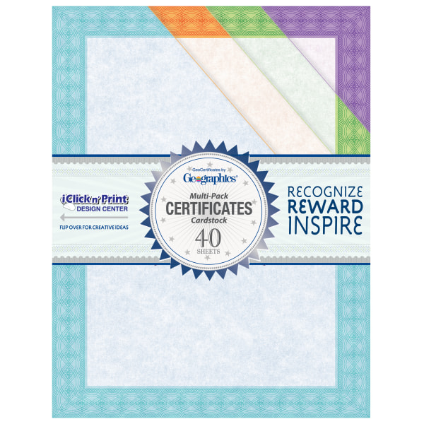 UPC 071064486703 product image for Geographics Fashion Certificates, 8-1/2