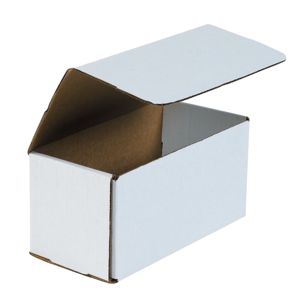 Partners Brand White Corrugated Mailers 8 x 4 x 4 Pack Of 50