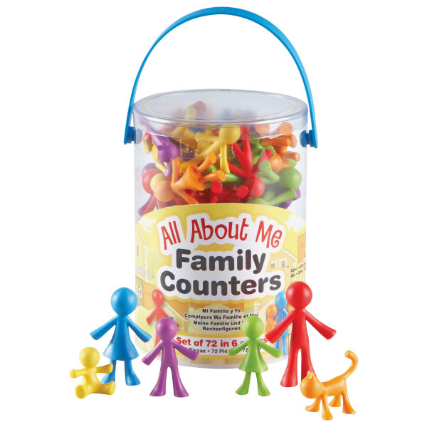 Learning Resources All About Me Family Counters, Assorted Colors, Grades Pre-K - 8, Pack Of 72