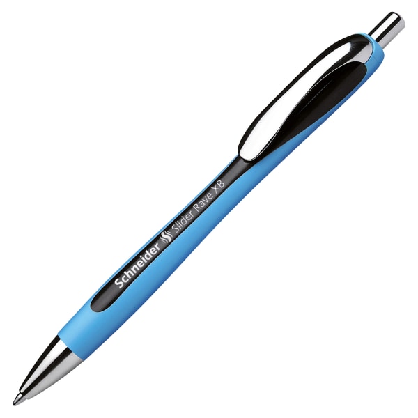 UPC 004675080022 product image for Schneider Slider Rave Ballpoint Pen, Extra Bold, 1.4 mm, Black/Blue Barrel, Blac | upcitemdb.com