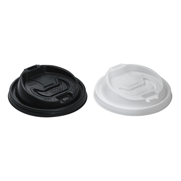 Dart 16RCL Optima Reclosable Lid  12-24oz Foam Cups  White (100/Bag  10 Bags/Carton)