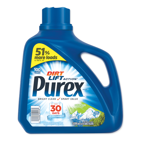 Purex® Ultra Concentrated Laundry Detergent, Mountain Breeze Scent, 150 Oz Bottle, Case Of 4 -  05016