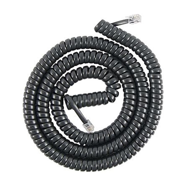 Power Gear Coil Cord  12 ft   Black (Lot Of 9 Piece)