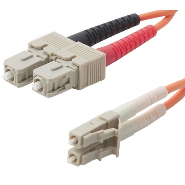 Belkin Duplex Fiber Optic Patch Cable - SC Male - LC Male - 3.28ft - Orange -  F2F202L7-01M