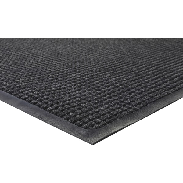 Photos - Area Rug Genuine Joe Waterguard Floor Mat - Floor - 10 ft Length x 36" Width - Rectangle - Rubber - Charcoal 59460