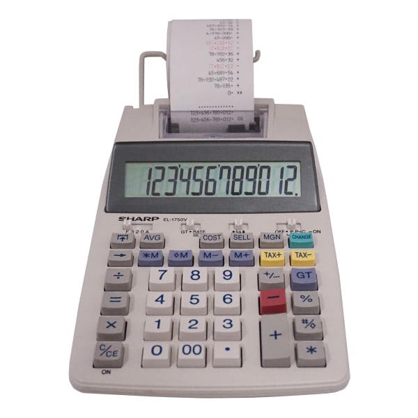 UPC 074000016828 product image for Sharp® EL-1750V Printing Calculator | upcitemdb.com