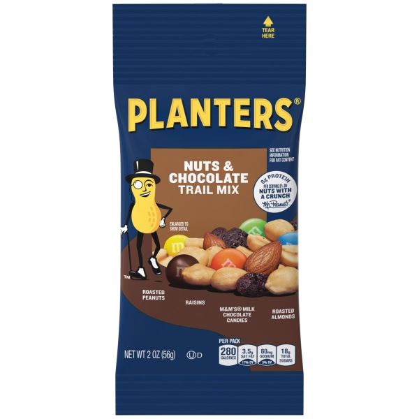 UPC 019320000270 product image for Planters® Nuts & Chocolate Trail Mix Bags, 2 Oz, Pack Of 72 Trail Mix Bags | upcitemdb.com