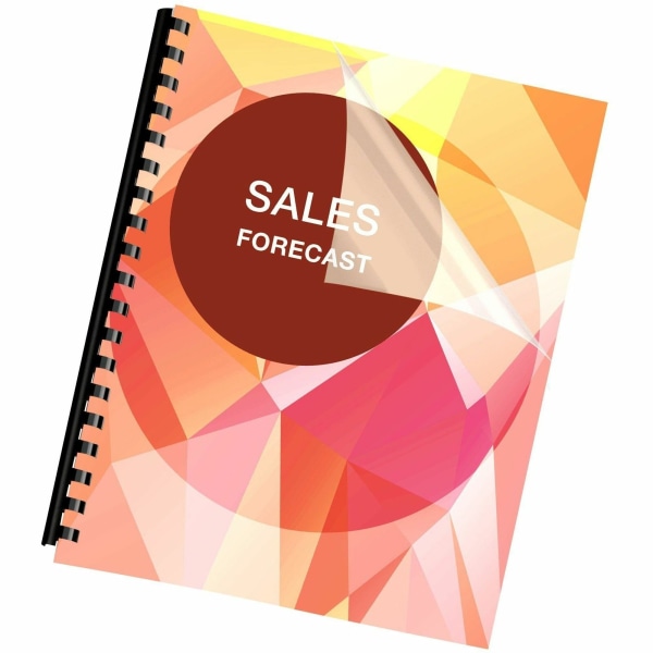 Fellowes� CrystalsClear PET Ultra Clear Binding Covers, Clear, Pack Of 100