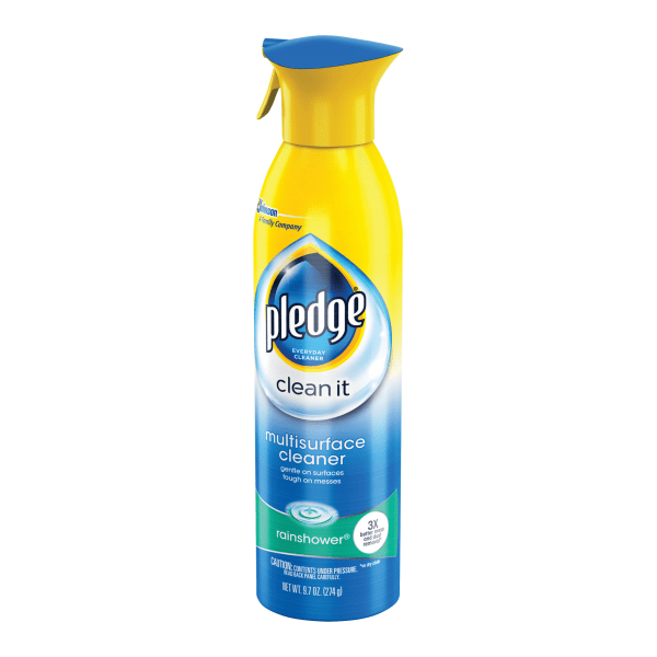 UPC 046500724169 product image for Pledge� Multi-Surface Everyday Cleaner, Rainshower Scent, 9.7 Oz Can | upcitemdb.com