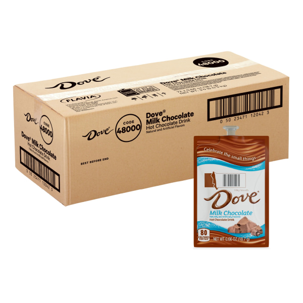 FLAVIA DOVE Hot Chocolate, 18-Count Fresh Packs (Pack of 4)