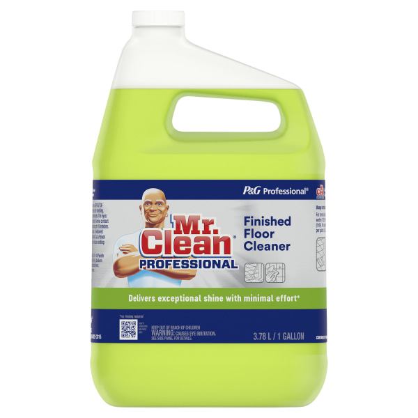 Mr. Clean Finished Floor Cleaner  Lemon Scent  One Gallon Bottle 3 gallon 