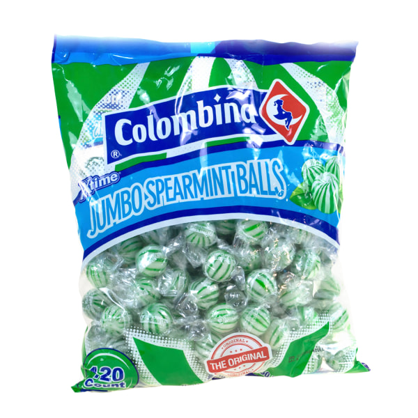 UPC 014272101327 product image for Colombina Jumbo Mint Balls, Spearmint, Approximately 120 Pieces, 3-Lb Bag | upcitemdb.com