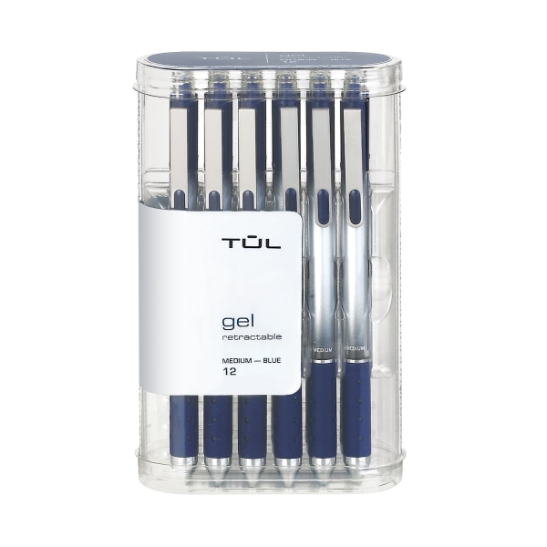 UPC 011491964450 product image for TUL� GL Series Retractable Gel Pens, Medium Point, 0.7 mm, Silver Barrel, Blue I | upcitemdb.com