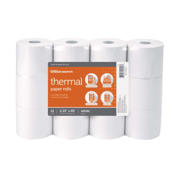 UPC 735854025953 product image for Office Depot® Brand Thermal Paper Rolls, 2-1/4