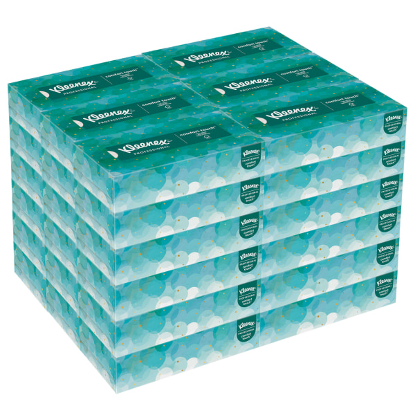 Photos - First Aid Kit Kleenex � Professional Facial Tissue for Business, Flat Tissue Boxes, 2-Ply, White, 100 Tissues Per Box, Carton Of 36 Boxes 2 