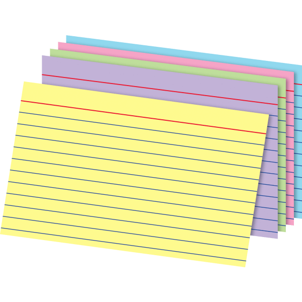 Brand Index Cards, 4" x 6", Rainbow, Pack Of 100