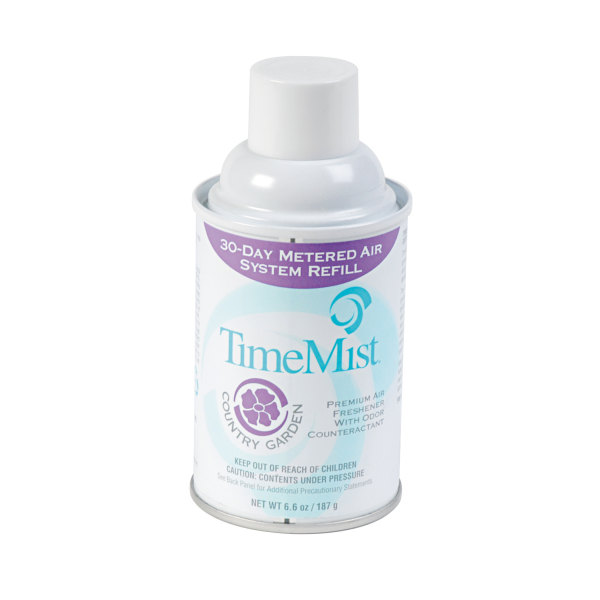 TimeMist® Premium Metered Air Freshener Refill, 6.6 Oz, Country Garden, Carton of 12 Units -  1042786CT