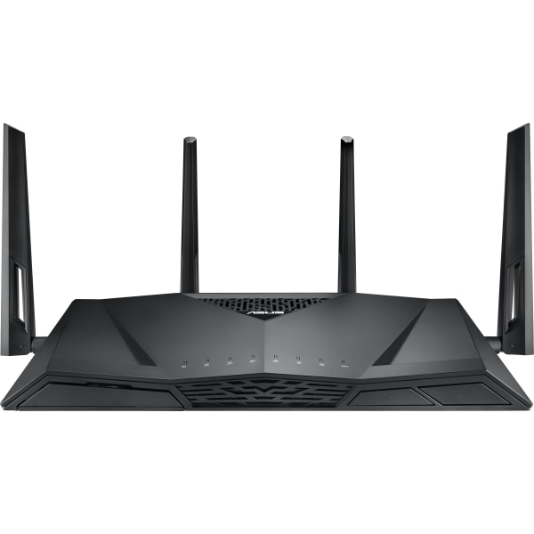Asus RT-AC3100 Wi-Fi 5 IEEE 802.11ac Ethernet Wireless Router - 2.40 GHz ISM Band - 5 GHz UNII Band - 4 x Antenna(4 x External) - 387.50 MB/s Wireless Speed - 4 x Network Port - 1 x Broadband Port - USB - Gigabit Ethernet - VPN Supported - Desktop 146582