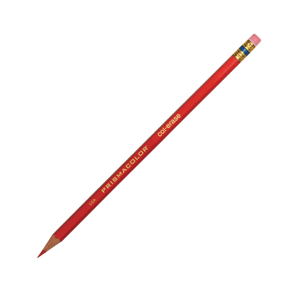 UPC 070530200454 product image for Prismacolor® Col-Erase Erasable Color Pencils, Medium Point, Carmine Red, Box Of | upcitemdb.com