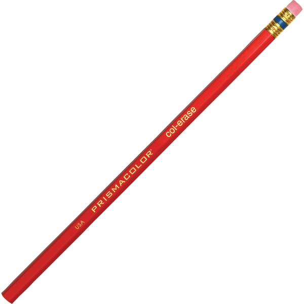 Prismacolor® Col-erase Erasable Color Pencils, Medium Point, Carmine 