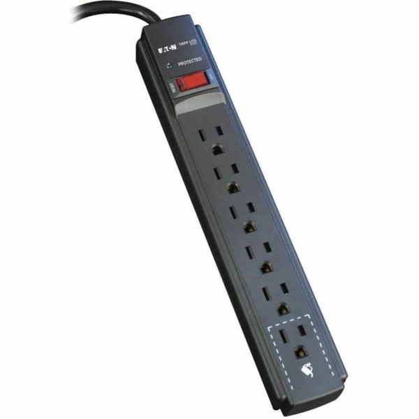 Photos - Surge Protector / Extension Lead TrippLite Tripp Lite Protect It! Six-Outlet Surge Suppressor TLP606B 