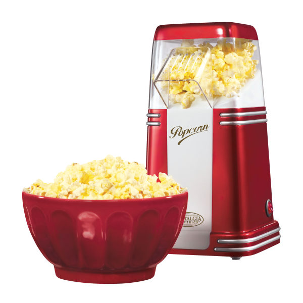 Nostalgia 8 Cup Retro Hot-Air Tabletop Popcorn Maker  Red  RHP310