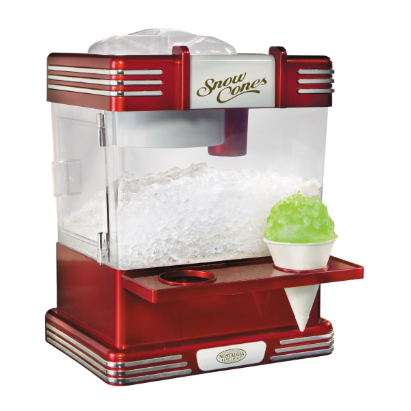 Nostalgia Retro Countertop Single Snow Cone Maker  Red